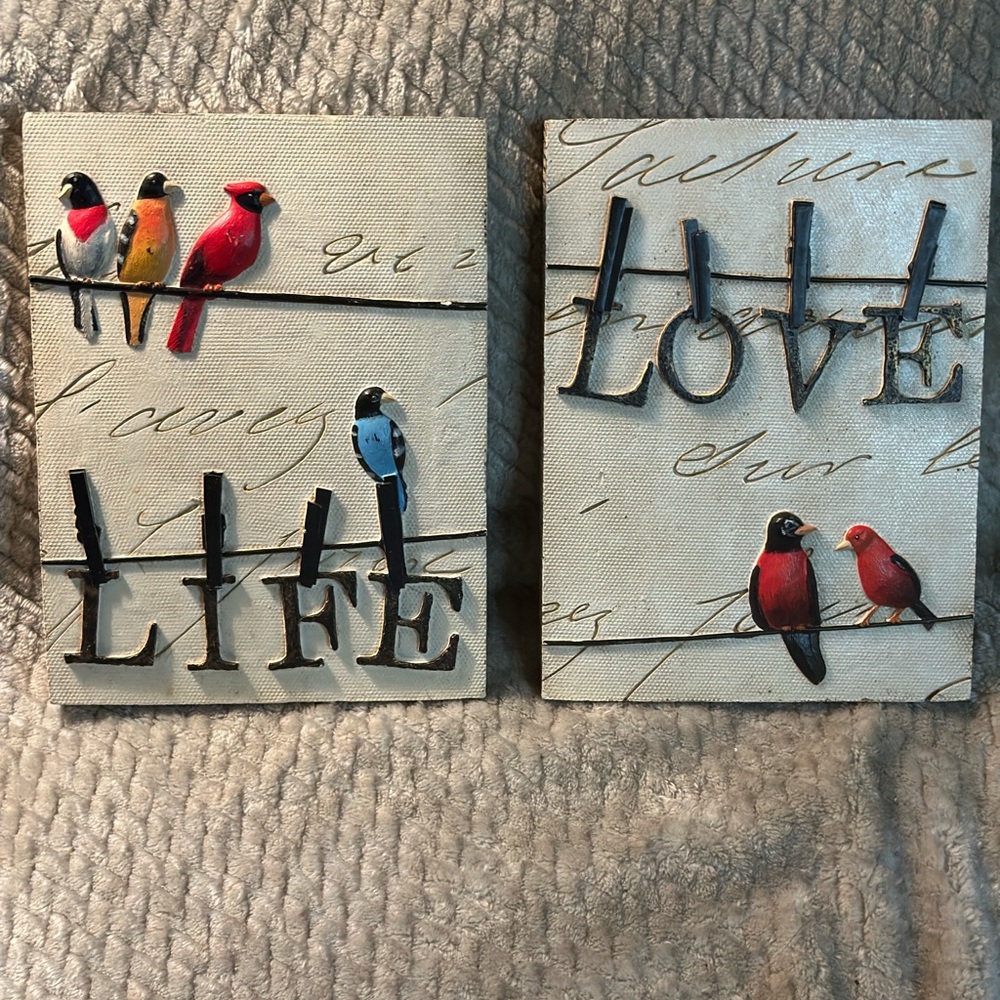 Pictures of birds with Love & Life